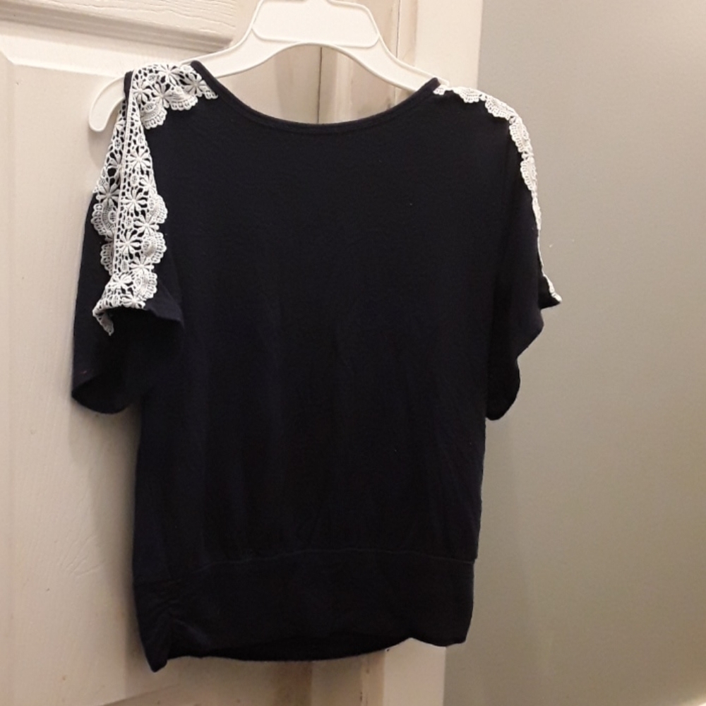 Kids Open Lace Sleeve Blue